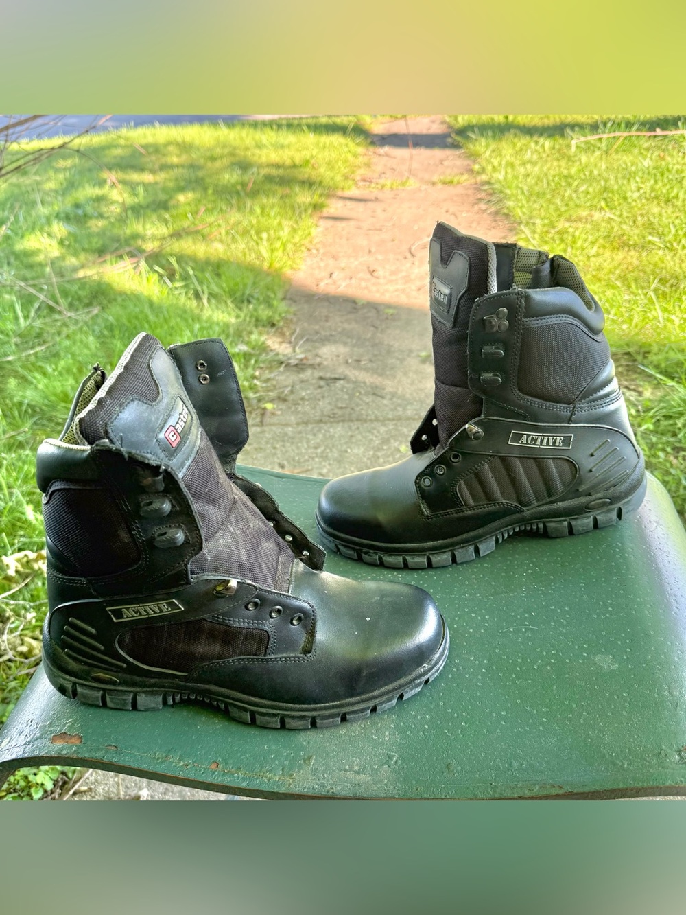 Castell Leather Military Combat Boots Men’s Sz 9 ( Made In Mexico Sz 27 )